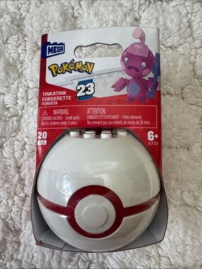 Mattel Pokémon Tinkatink Figure with Pink Poké Ball Artwork